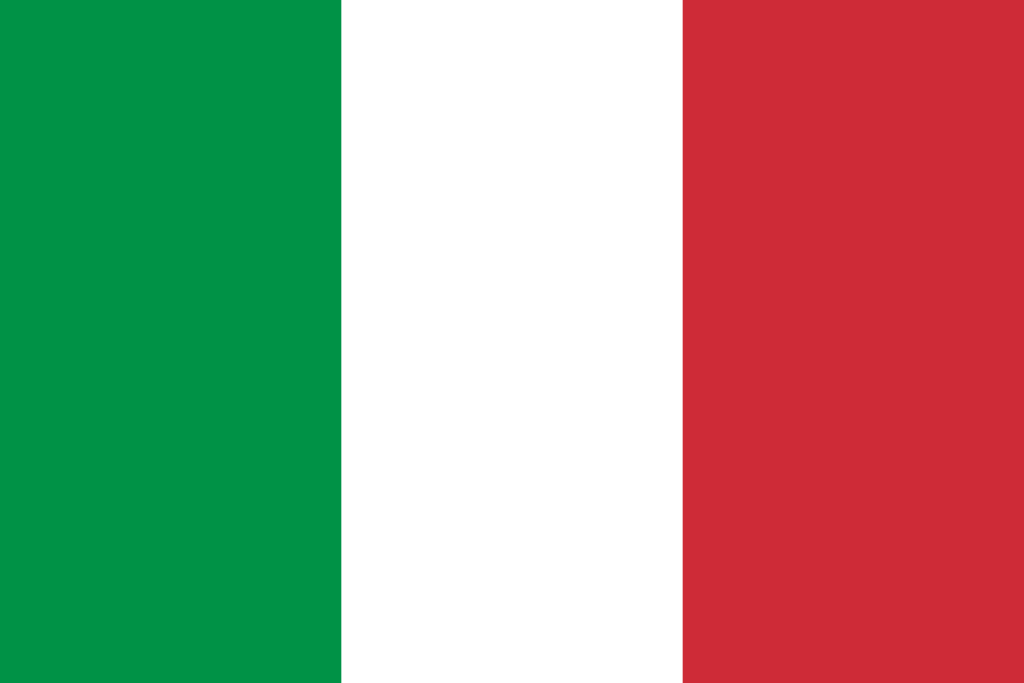La bandiera italiana (il tricolore)